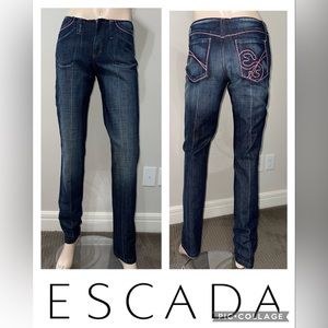ESCADA Sport Straight LOGO Jeans 28"